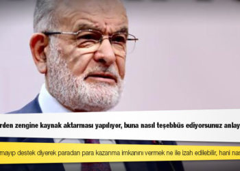 Karamollaoğlu: Adını faiz koymayıp destek diyerek paradan para kazanma imkanını vermek ne ile izah edilebilir, hani nass vardı?