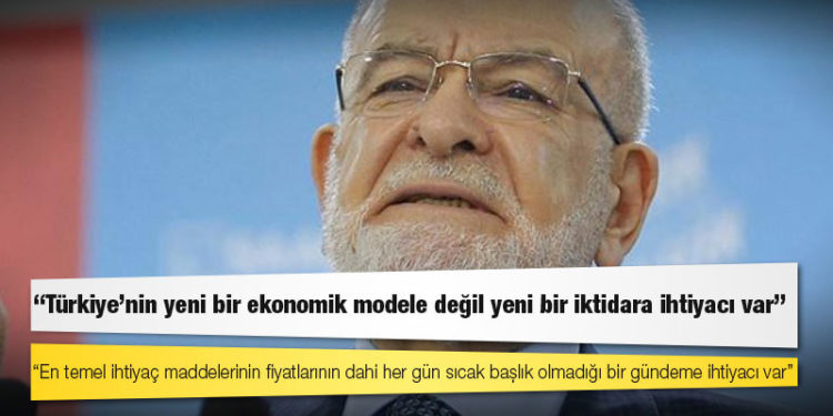 Karamollaoğlu: Türkiye’nin yeni bir ekonomik modele değil yeni bir iktidara ihtiyacı var!