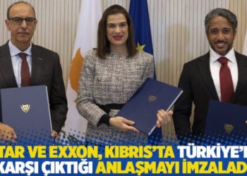 Katar ve ExxonMobil, Kıbrıs'ta T&uuml;rkiye'nin karşı &ccedil;ıktığı anlaşmayı imzaladı