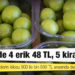 Kayseri'de 4 erik 48 TL, 5 kiraz 75 TL