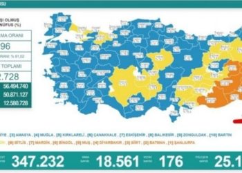 Koronavirüs tablosu: 176 vefat, 18 bin 561 vaka