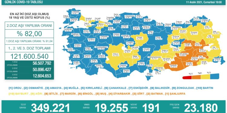 Koronavirüsten 191 kişi hayatını kaybetti
