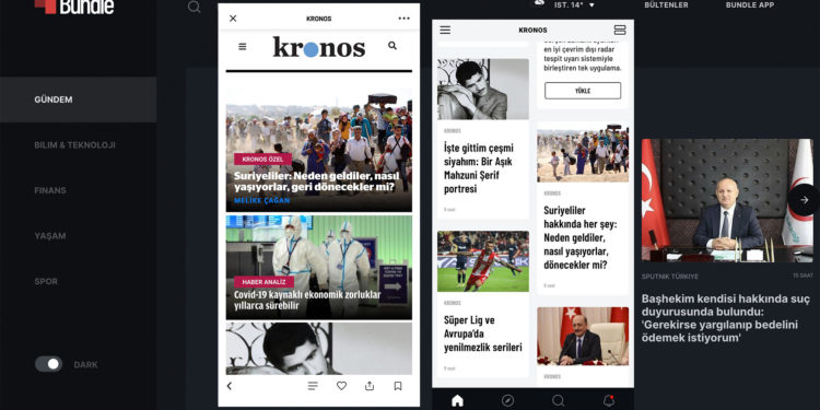 Kronos’u haber uygulaması Bundle’dan takip edebilirsiniz