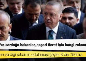 Kulis: Erdoğan'ın sorduğu bakanlar, asgari ücret için hangi rakamı verdi?