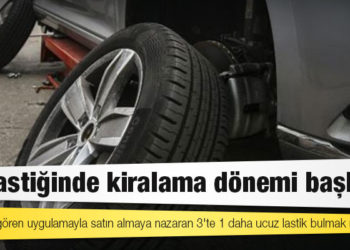 Kış lastiğinde kiralama dönemi başladı