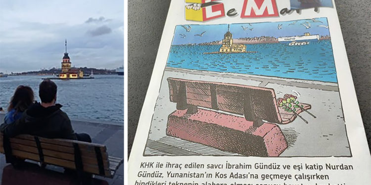 LeMan, Ege’de can veren KHK’lı savcı İbrahim Gündüz ve eşini sayfalarına taşıdı