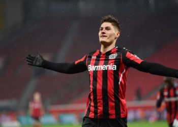 Leverkusen'de 7 dakikada hat-trick yapan Patrik Schick tarihe geçti