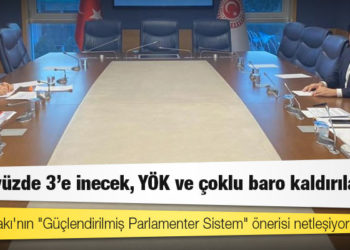 Millet İttifakı'nın "Güçlendirilmiş Parlamenter Sistem" önerisi netleşiyor: Baraj yüzde 3'e inecek, YÖK ve çoklu baro kaldırılacak