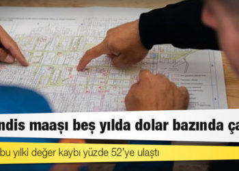 Mühendis maaşı beş yılda dolar bazında çakıldı