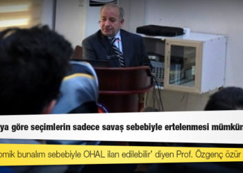 OHAL açıklamasıyla tartışma yaratan Prof. İzzet Özgenç: Anayasa'ya göre seçimlerin sadece savaş sebebiyle ertelenmesi mümkündür