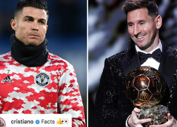 Ronaldo'dan Lionel Messi'nin Ballon d'Or'u kazanmasını eleştiren paylaşıma yorum: "Gerçekler"