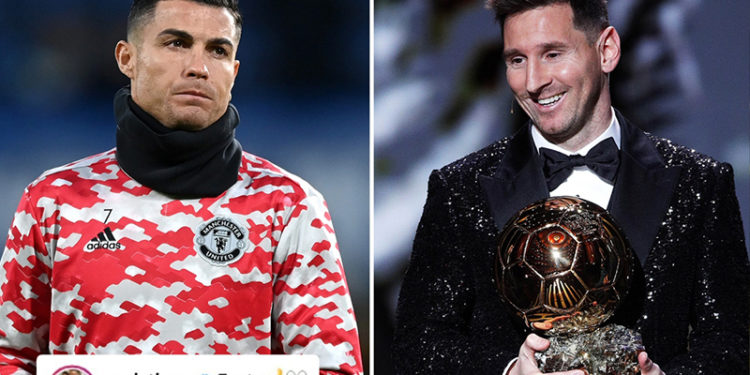 Ronaldo'dan Lionel Messi'nin Ballon d'Or'u kazanmasını eleştiren paylaşıma yorum: "Gerçekler"