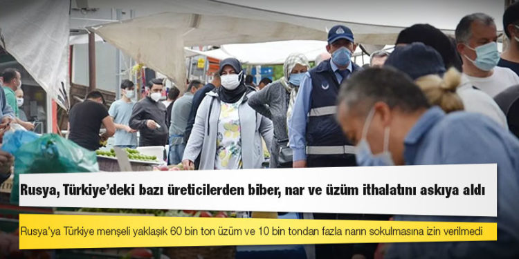 Rusya, Türkiye'deki bazı üreticilerden biber, nar ve üzüm ithalatını askıya aldı
