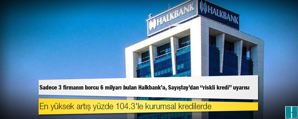 Sadece 3 firmanın borcu 6 milyarı bulan Halkbank'a, Sayıştay'dan "riskli kredi" uyarısı