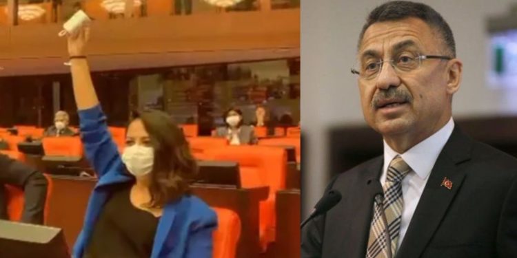 Sera Kadıgil, Fuat Oktay’ı ‘Yalan’ şarkısı ile protesto etti