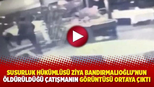 Susurluk hükümlüsü Ziya Bandırmalıoğlu’nun öldürüldüğü çatışmanın görüntüsü ortaya çıktı