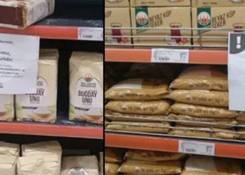Tarım Kredi Kooperatifleri'nin marketinde un ve şeker satışına 1 adet sınırlandırması