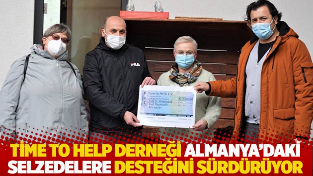 Time to Help Derneği’nden Almanya’daki selzedelere 30 bin Euro bağış