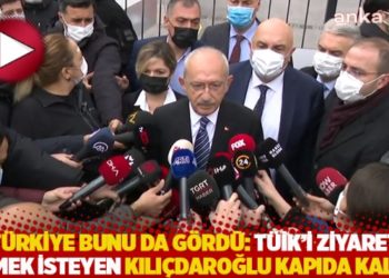 T&uuml;rkiye bunu da g&ouml;rd&uuml;: T&Uuml;İK&rsquo;i ziyaret etmek isteyen Kılı&ccedil;daroğlu kapıda kaldı!