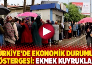 T&uuml;rkiye&rsquo;de ekonomik durumun g&ouml;stergesi: Ekmek kuyrukları