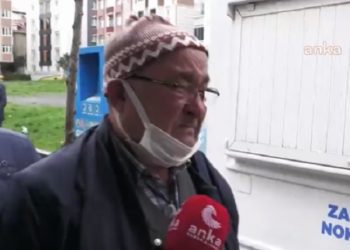 Ucuz ekmek kuyruğunda saatlerce bekleyen yaşlı adam ağlayarak isyan etti