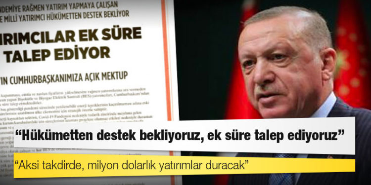 'Yerli ve milli yatırımcılar' Sabah gazetesinden Erdoğan'a seslendi: Hükümetten destek bekliyoruz, ek süre talep ediyoruz
