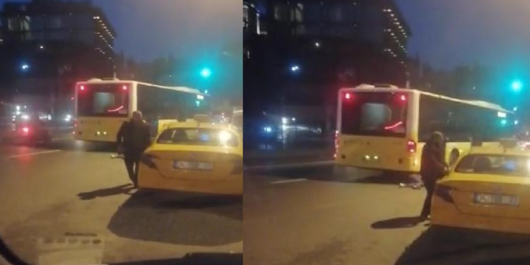 Yolcusunu otobüsün altına iten taksici ifadesinin ardından serbest bırakıldı