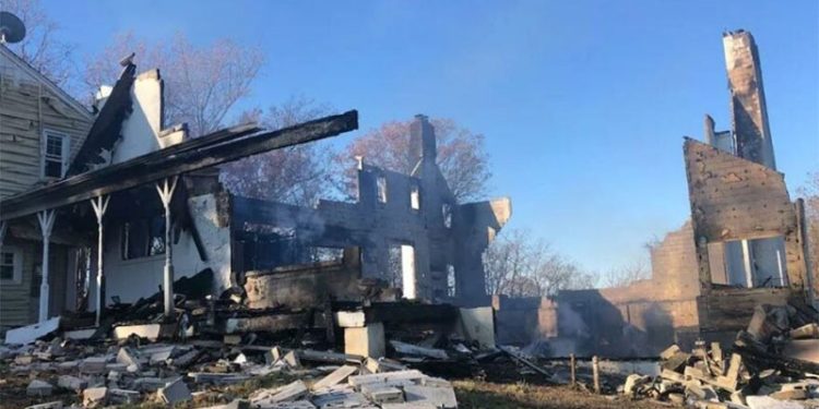 Yılanlardan kurtulmak isterken evini yaktı