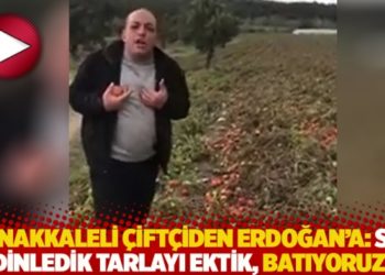 &Ccedil;anakkaleli &ccedil;ift&ccedil;iden Erdoğan&rsquo;a: Sizi dinledik tarlayı ektik, batıyoruz!