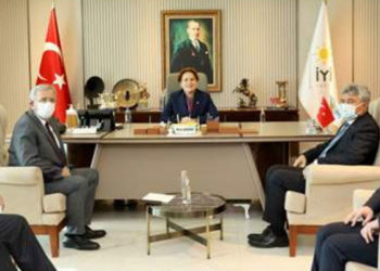 İYİ Parti Genel Başkanı Meral Akşener, Mansur Yavaş ile görüştü