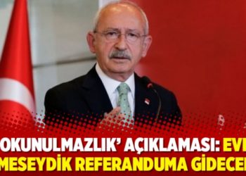 &lsquo;Dokunulmazlık&rsquo; a&ccedil;ıklaması: Evet demeseydik referanduma gidecekti