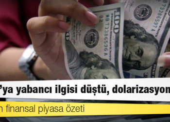 2021’in finansal piyasa özeti: Borsa’ya yabancı ilgisi düştü, dolarizasyon arttı