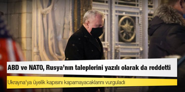 ABD ve NATO, Rusya'nın taleplerini yazılı olarak da reddetti; Ukrayna'ya üyelik kapısını kapamayacaklarını vurguladı