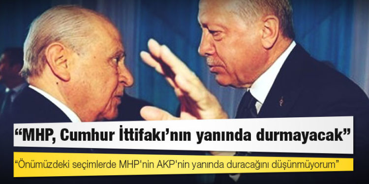 AKP kurucularından olan CHP milletvekili Abdüllatif Şener: Önümüzdeki seçimlerde MHP'nin AKP'nin yanında duracağını düşünmüyorum
