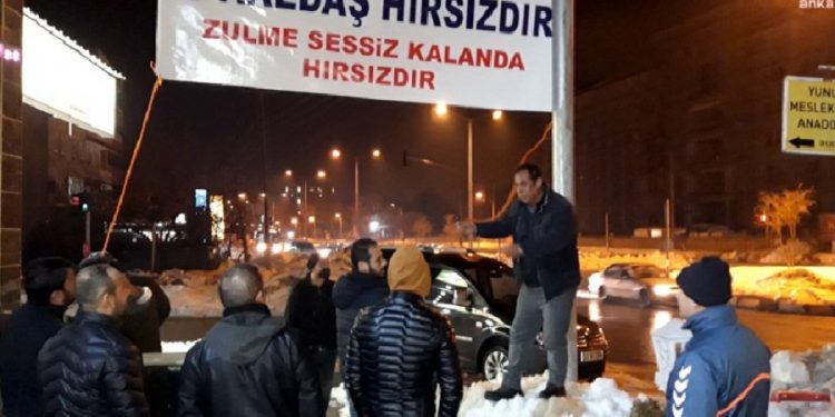 Adıyaman’da elektrik zammını protesto eden esnafa gözaltı