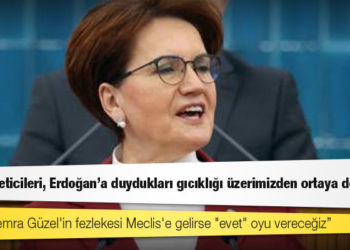 Akşener: AKP yöneticileri, Erdoğan'a duydukları gıcıklığı üzerimizden ortaya döktü