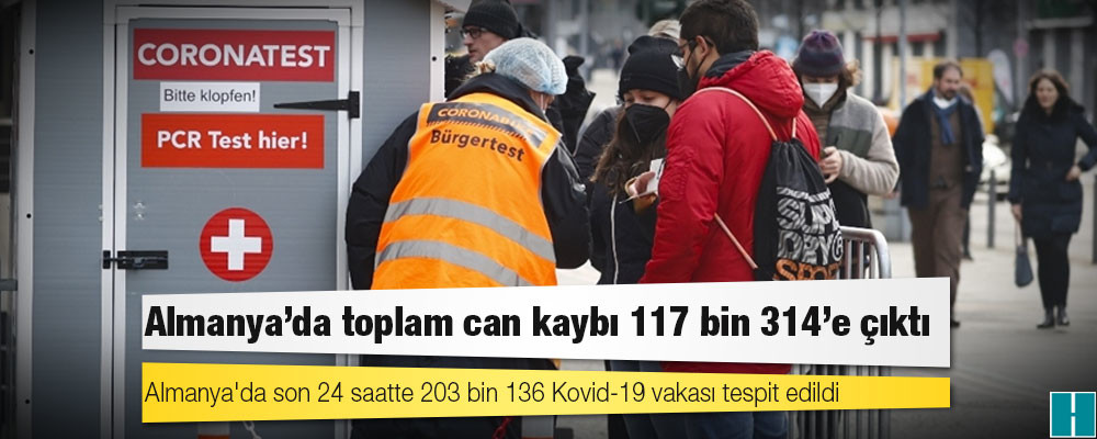 Almanya'da Kovid-19 nedeniyle ölenlerin sayısı 117 bin 314'e yükseldi