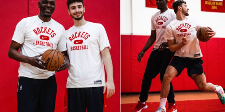 Alperen Şengün, NBA efsanesi Hakeem Olajuwon ile çalışıyor