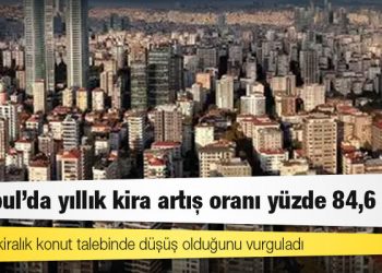 BETAM: İstanbul'da yıllık kira artış oranı yüzde 84,6 oldu