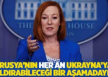Beyaz Saray: Rusya’nın her an Ukrayna'ya saldırabileceği bir aşamadayız