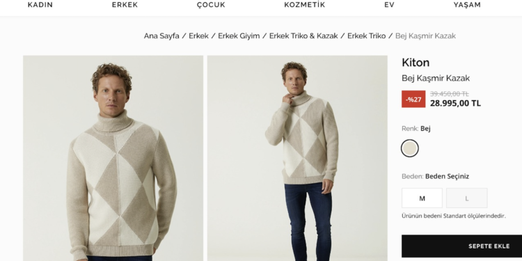 Beymen 39 bin liraya kazak satıyor: Sosyal medyada tepki yağdı