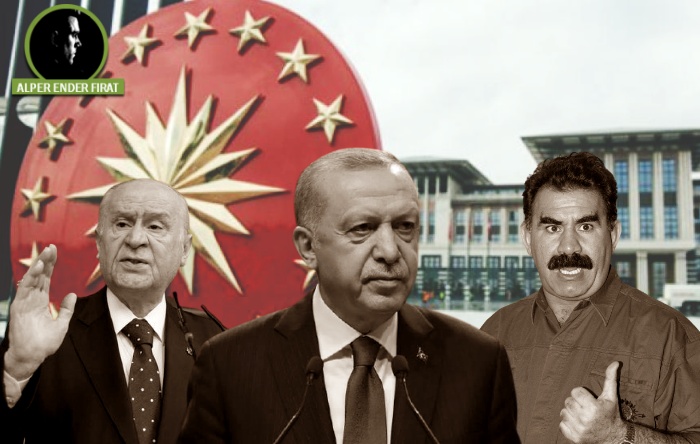 Bir yanında Bahçeli, öbür yanında Öcalan…