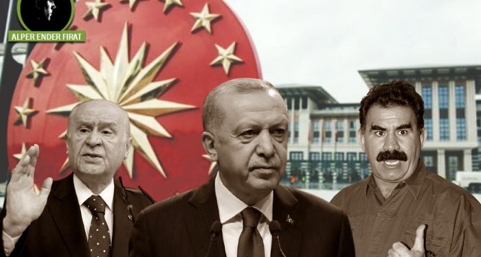 Bir yanında Bahçeli, öbür yanında Öcalan…