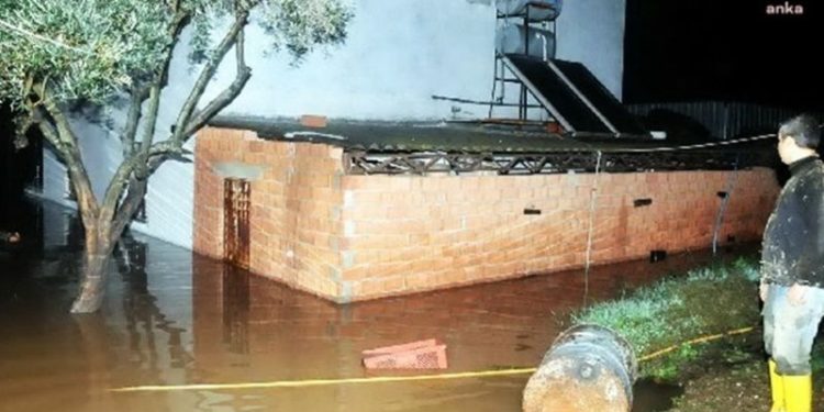 Bodrum'da görülmedik sağanak: Onlarca ev ve işyerini su bastı