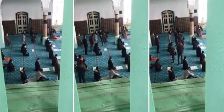 Burdur’da camiye giren kadın ‘açız’ diye isyan etti