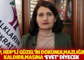 CHP, HDP&rsquo;li Semra G&uuml;zel'in dokunulmazlığının kaldırılmasına &lsquo;Evet&rsquo; diyecek
