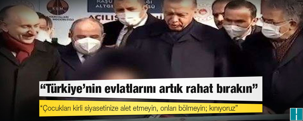 CHP'den o görüntülere: Çocukları kirli siyasetinize alet etmeyin, onları bölmeyin; kınıyoruz