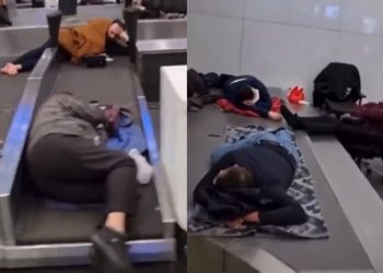 Dünya bu havalimanını kıskanıyormuş! Yolcular bagaj bandında uyudu