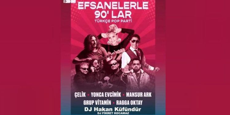Efsanelerle 90'lar Türkçe Pop parti