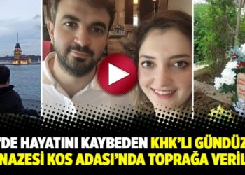 Ege&rsquo;de hayatını kaybeden KHK&rsquo;lı G&uuml;nd&uuml;z&rsquo;&uuml;n cenazesi Kos Adası&rsquo;nda toprağa verildi